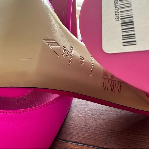 The ATTICO Luz Satin Fuschia Slingback NWT - Picture 10 of 10